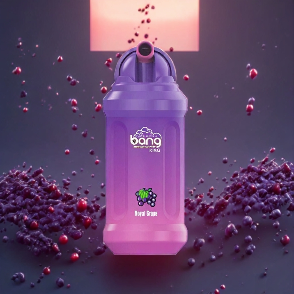 Bang King 12000 Puffs Sverige Grossist 23ml 650 mAh 1.2 Ohm Mesh Royalsvål (Kungligt Vindruva)