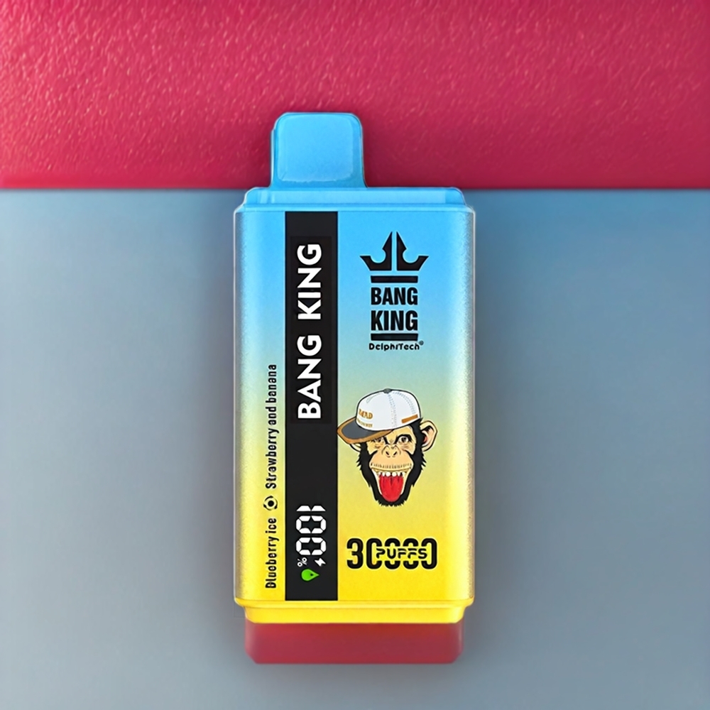 Bang King 30000 Puffs 36ml Type-C 550mAh Sverige Grossist Blåbär Is Jordgubb Och Banan