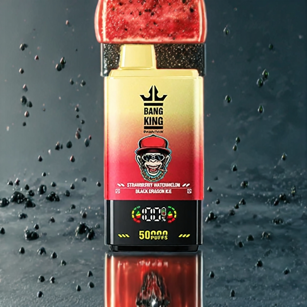 Bang King 50000 50000 puffar 50ml 850mAh Sverige Grossist Jordgubb Vattenmelon Svart Drake Is