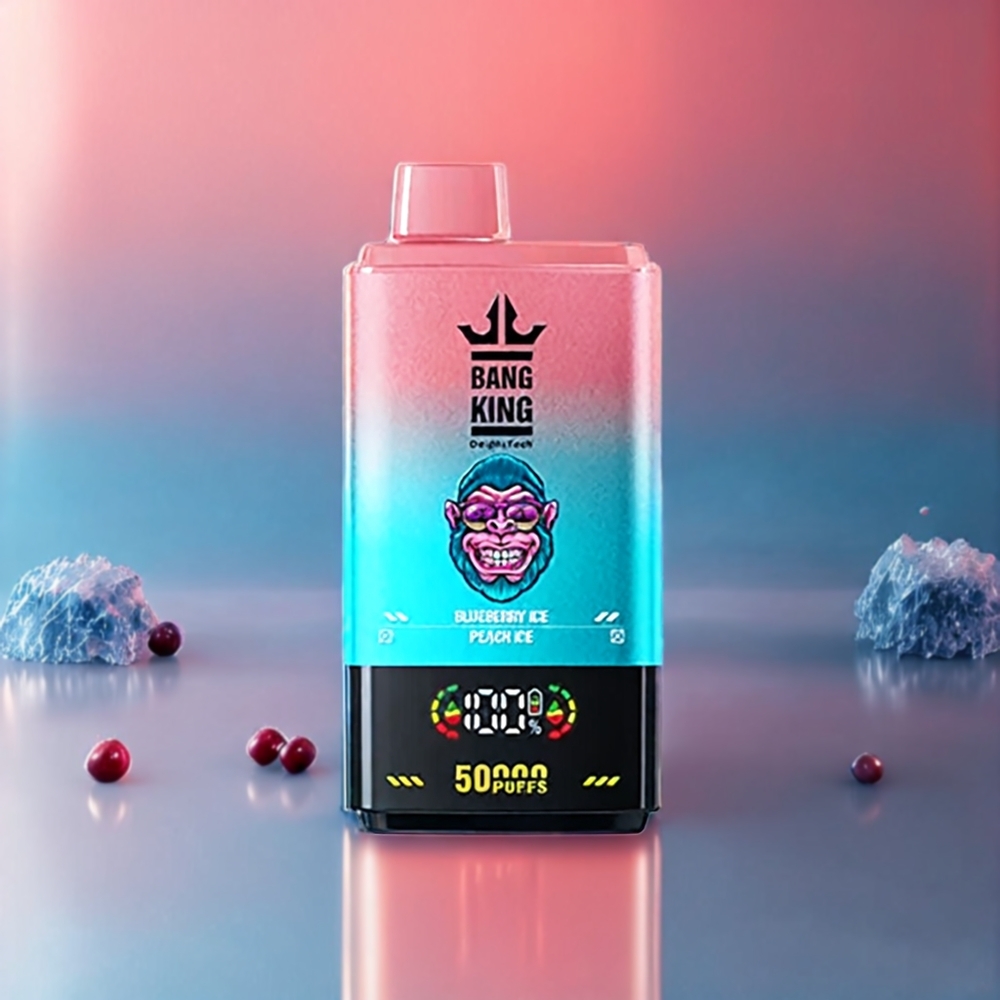 Bang King 50000 50ml 850mAh 1.0 Mesh Sverige Grossist Blåbär Is Persika Is