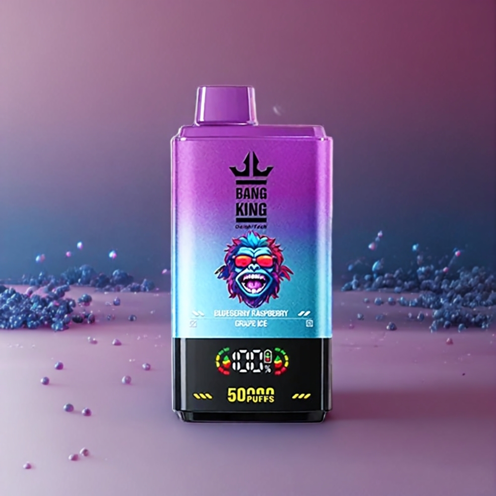 Bang King 50000 50ml 850mAh Sverige Grossist Blåbär Hallon Druva Is