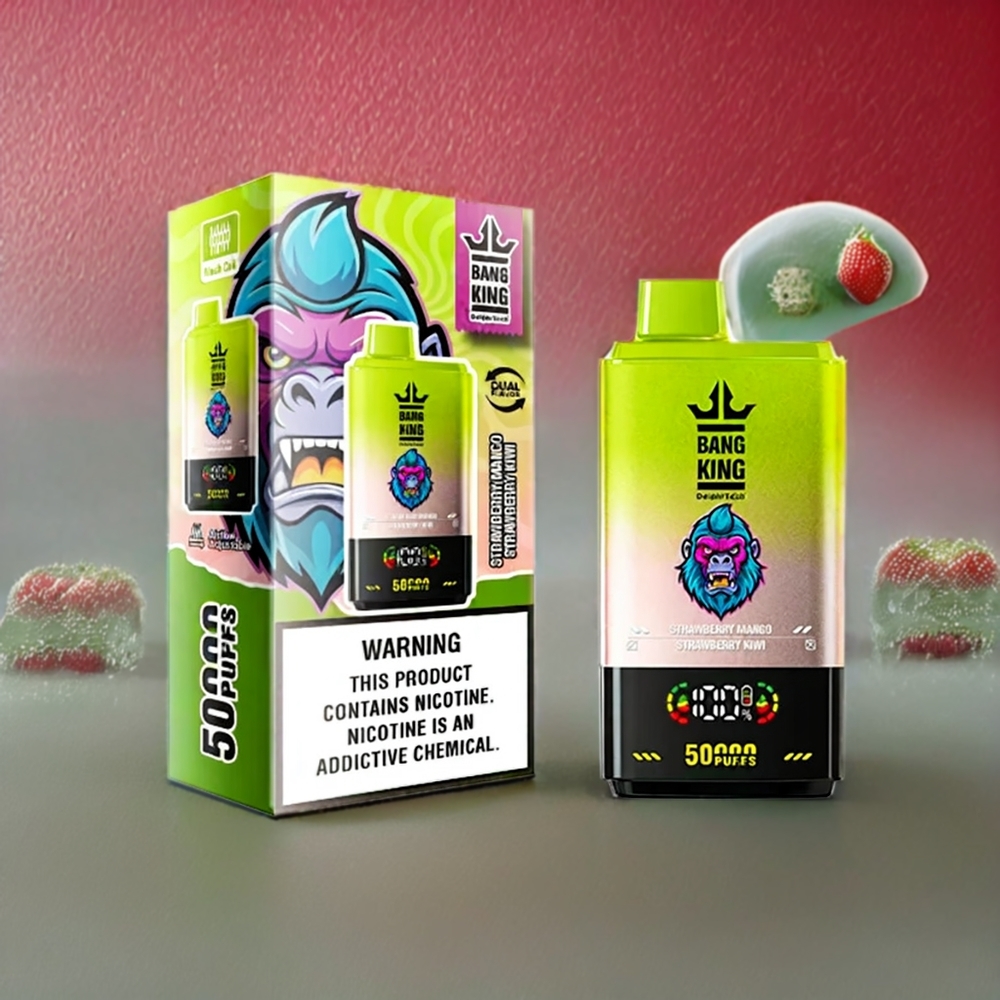 Bang King 50000 Sverige Grossist 50ml 850mAh Type-C Jordgubbe Mango Jordgubbe Kiwi