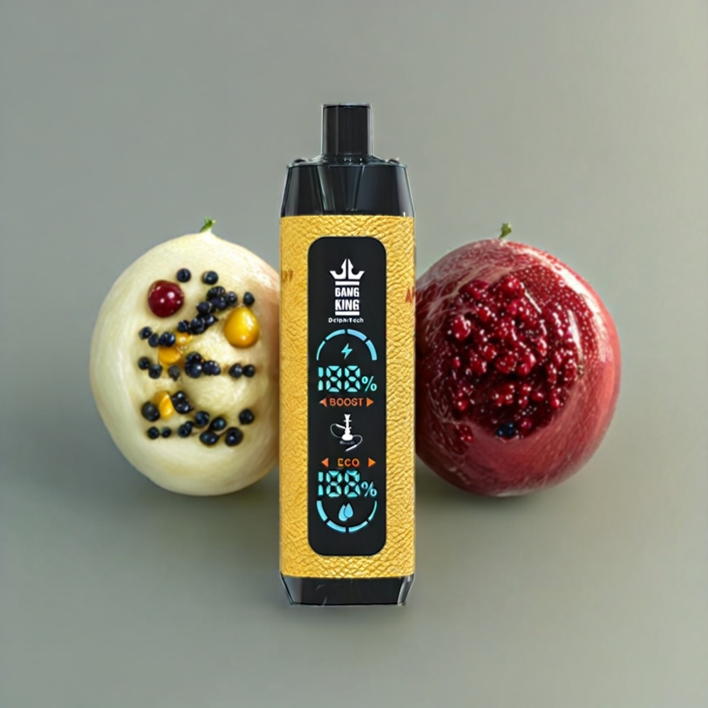 Bang King Shisha 25000 Puffs Sverige Grossist 30ml 650 mAh Type-C Citron Körsbär