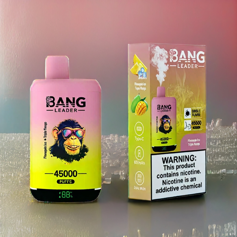 Bang Leader 45000 Smart Screen Type-C Sverige Grossist Ananas Is & Triple Mango