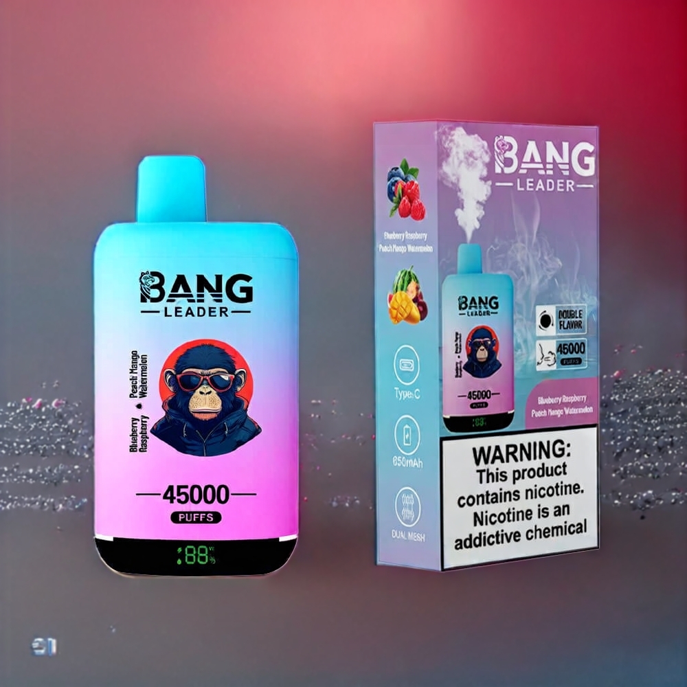 Bang Leader 45000 Smart Svensk Grossist Blåbär Hallon Persika Mango Vattenmelon