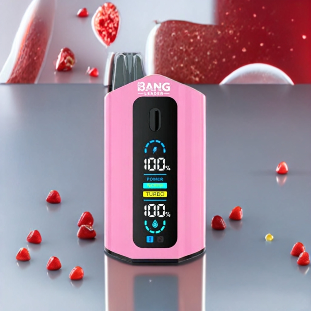 Bang Leader 50000 Puffs Sverigegrossist 13400mAh Jordgubb Kiwi Jordgubb Is