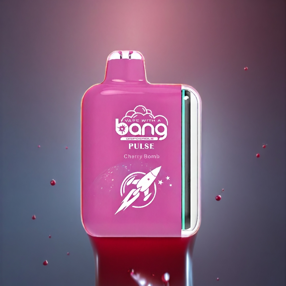 Bang Pulse 18000 Puffs Sverige Grossist Typ-C 650mAh 26ml 0%/2%/3%/5% Nikotin 1.0 ohm Körsbärsbomb