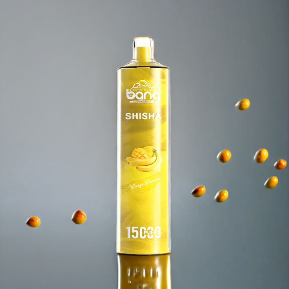 Bang Shisha 15000 Puff Typ-C Laddning 600mAh Sverige Grossist Mango Banan