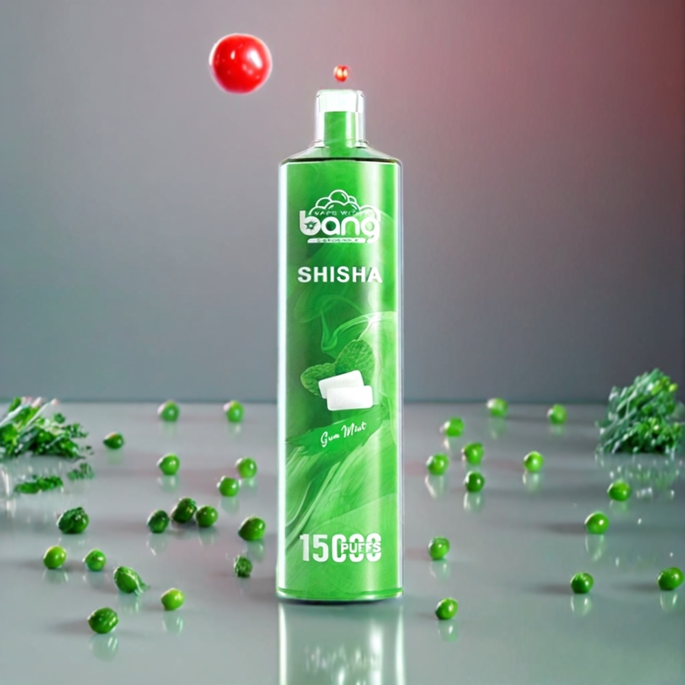 Bang Shisha 15000 Puffs 23ml E-liquid 600mAh Battery Sverige Grossist Gummi Mint