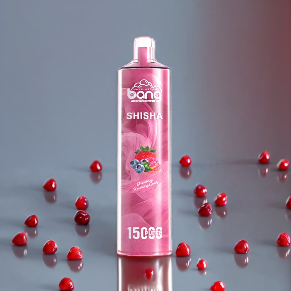 Bang Shisha 15000 Puffs Sverige Grossist Typ-C Laddning Jordgubb Hallon Godis