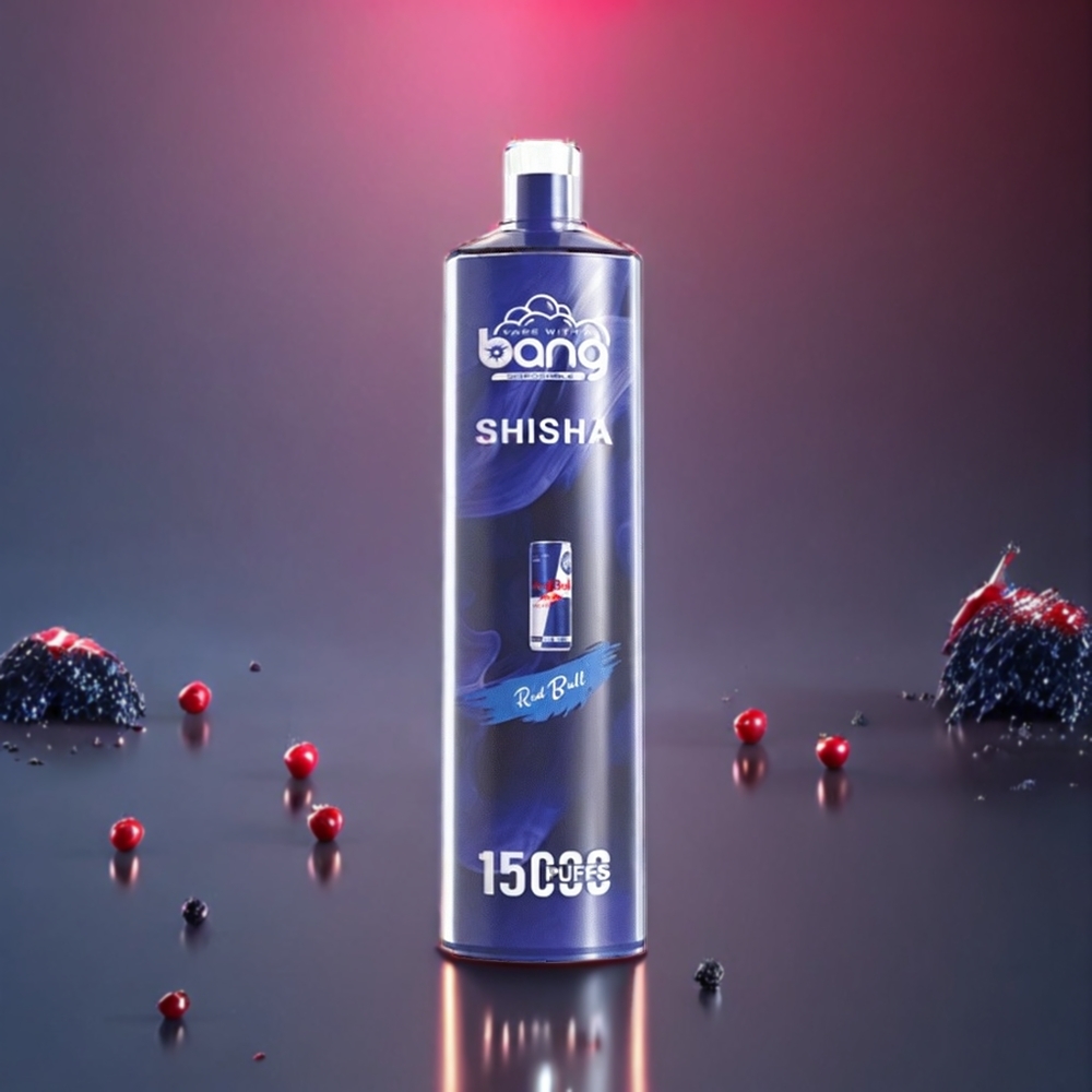 Bang Shisha 15000 Puffs Typ-C Laddning 23ml E-vätska 600mAh Batteri Sverige Grossist Röda Tjur