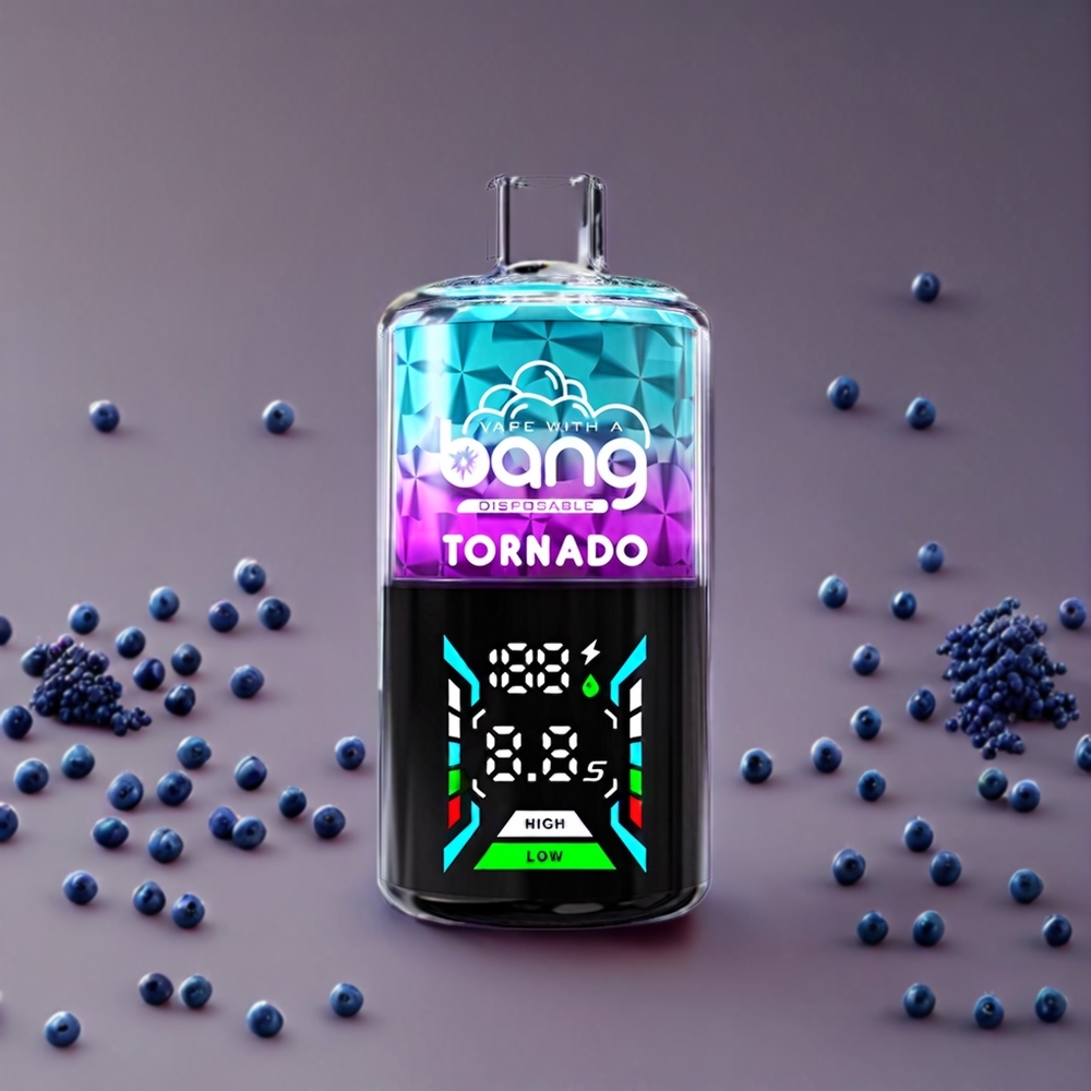 Bang Tornado 40000 Puffar 0% Nikotin 40ml E-vätska 850mAh Batteri Sverige Grossist Blåbär Druva