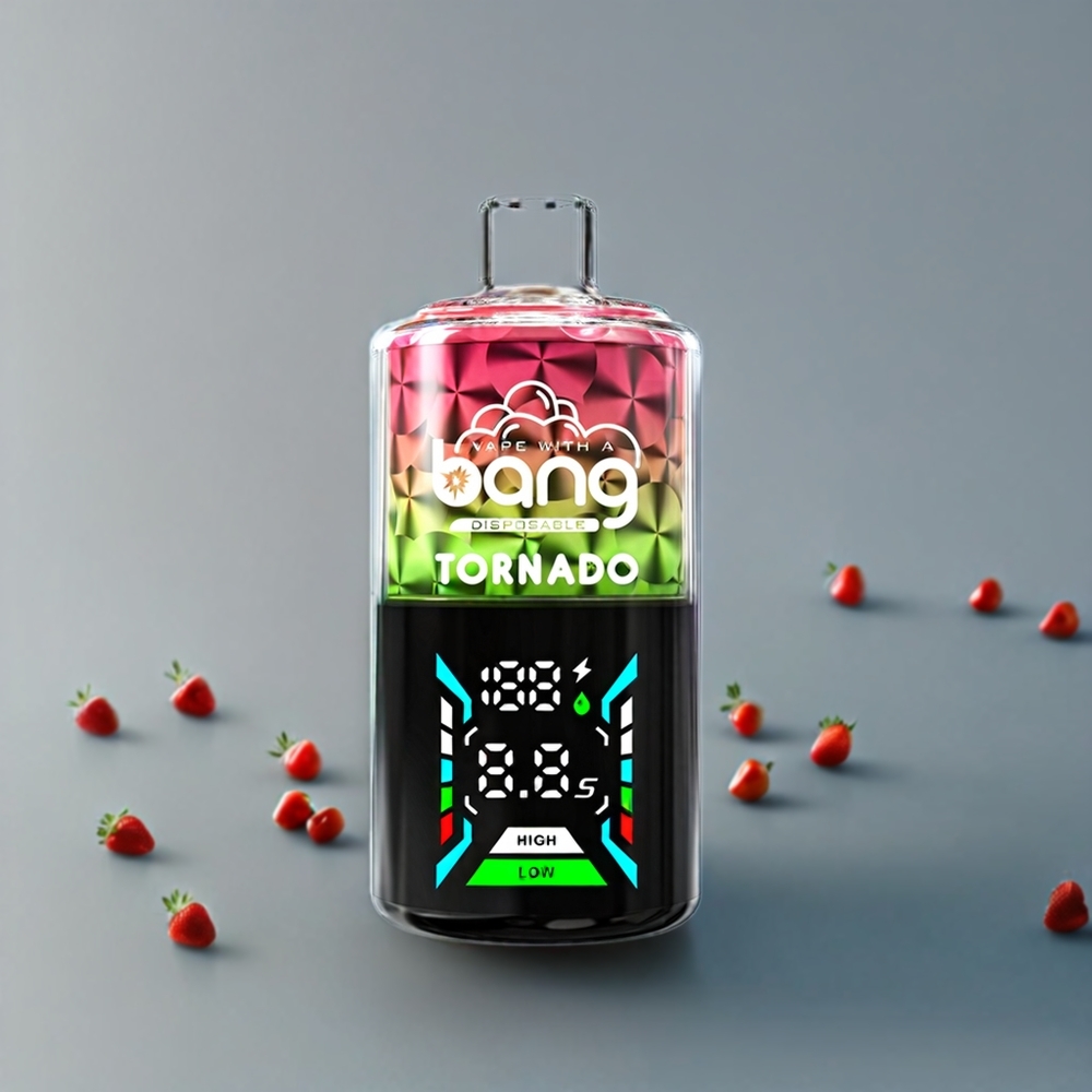 Bang Tornado 40000 Puffar 0% Nikotin 850mAh 40ml E-vätska Sverige Grossist Jordgubb Kiwi