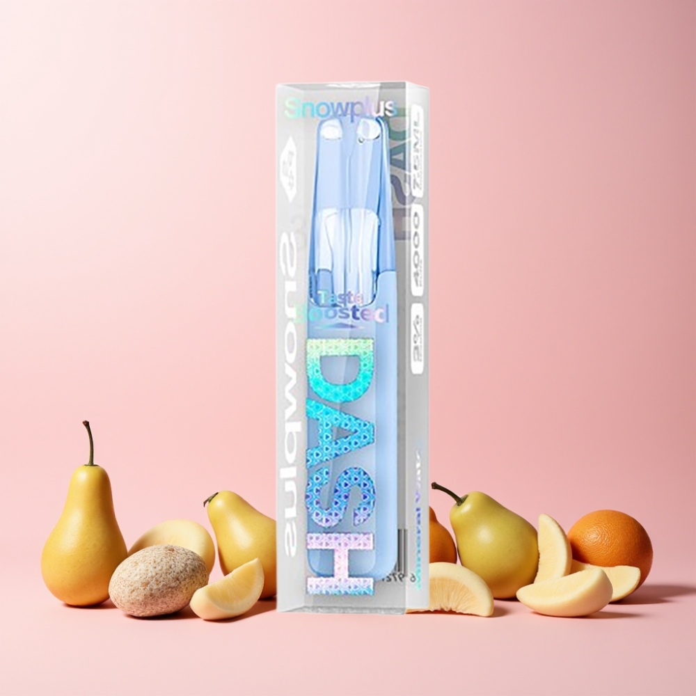 Snowplus Dash 4000 Puffs Engångsenhet Keramik 530 mAh 7,5 ml Mineralvatten 3% 5% Sverige Grossist