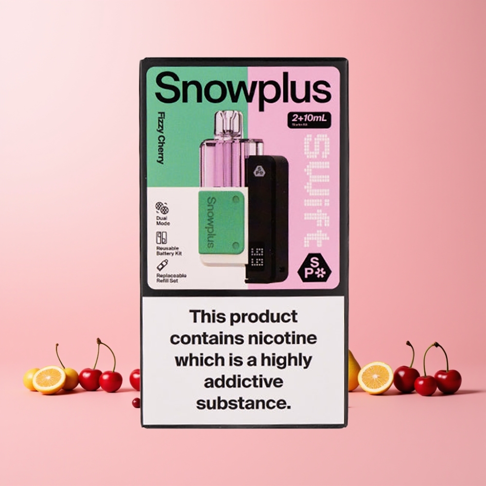 Snowplus Swift 5000 Puffs Dual Mesh 1000 mAh Sverige Grossist Fizzy Körsbär