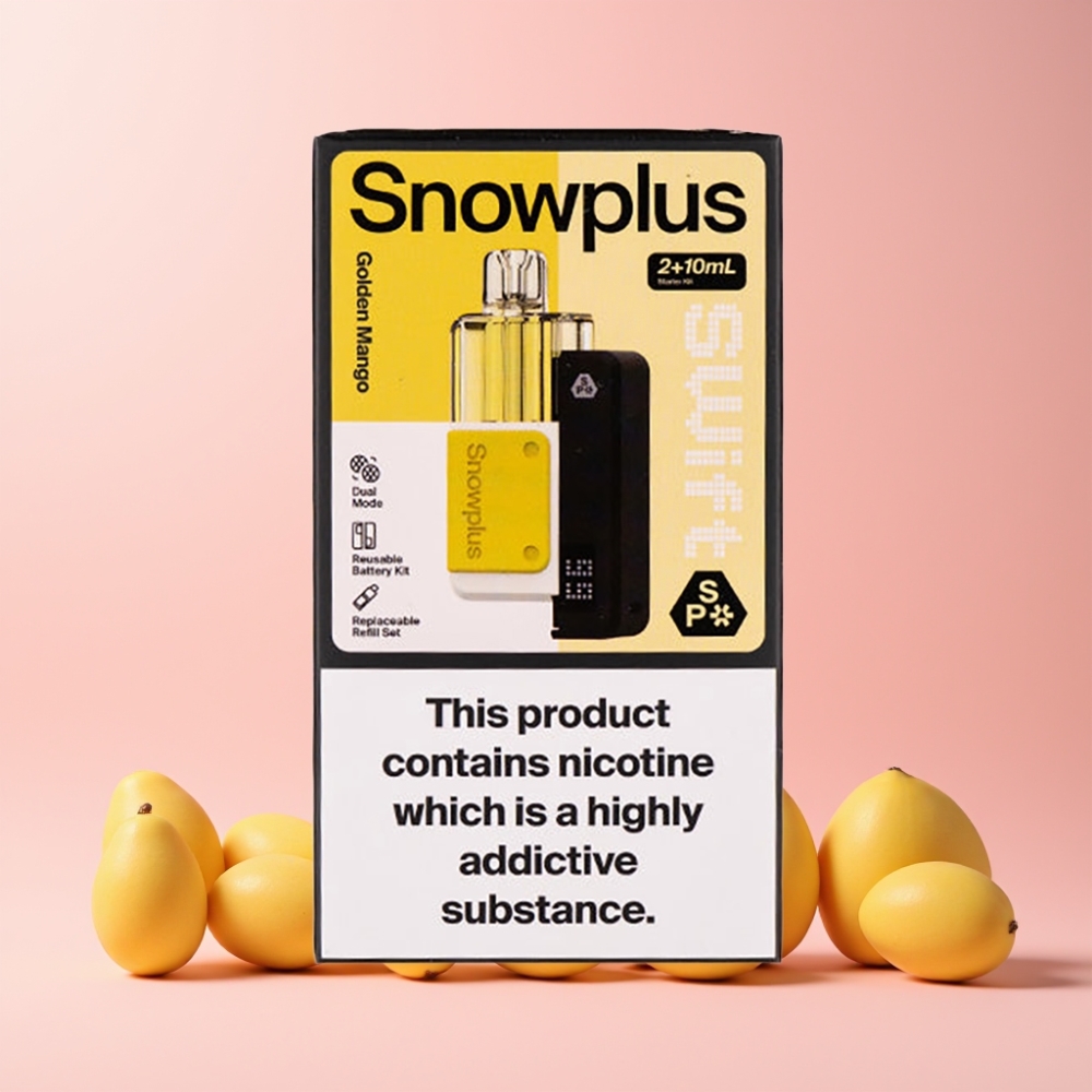 Snowplus Swift 5000 Puffs Dual Mesh 1000 mAh Sverige Grossist Gul Mango