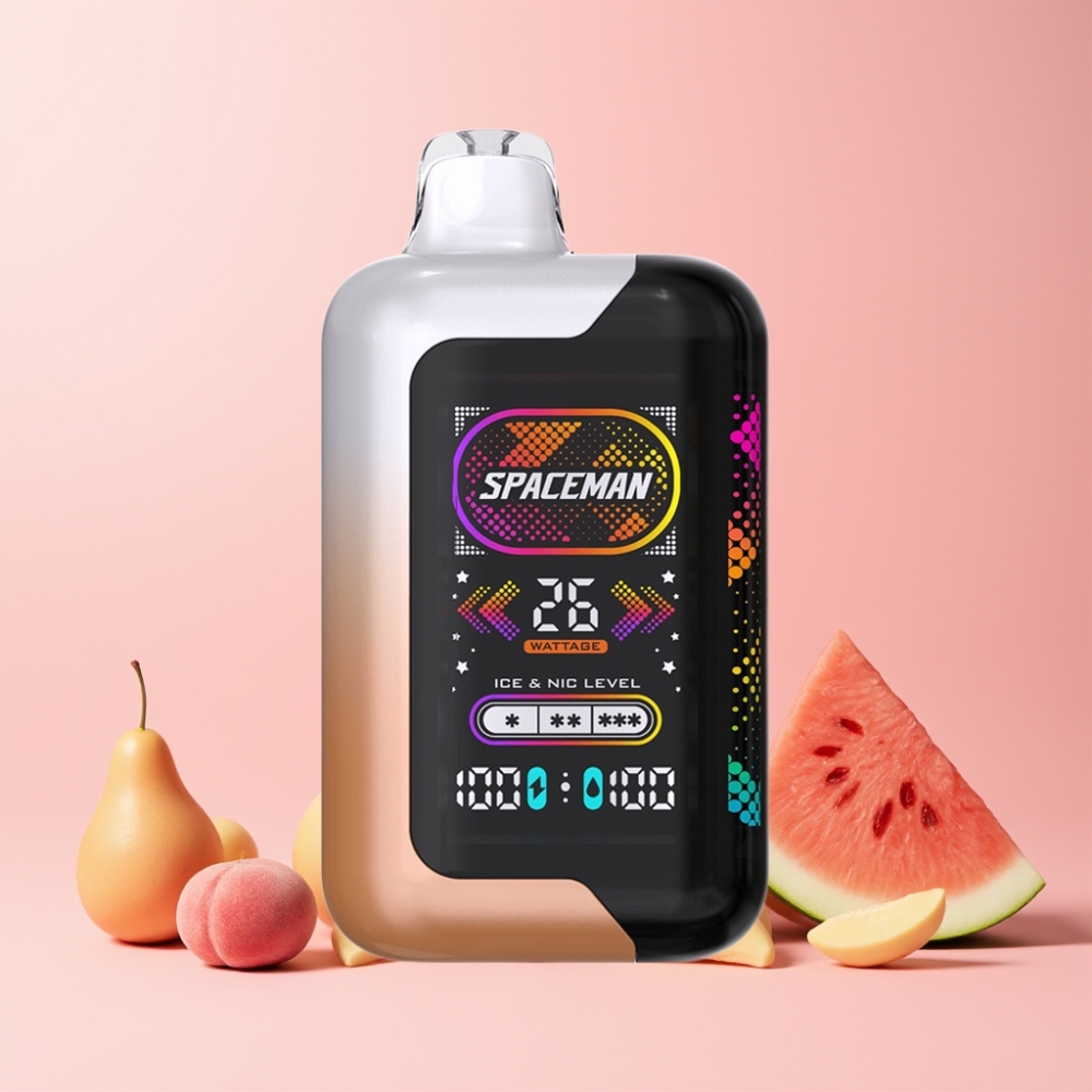 SPACEMAN SP40000 Dubbel 20ml 1000mAh Sverige Grossist Saftig Persika Vattenmelon
