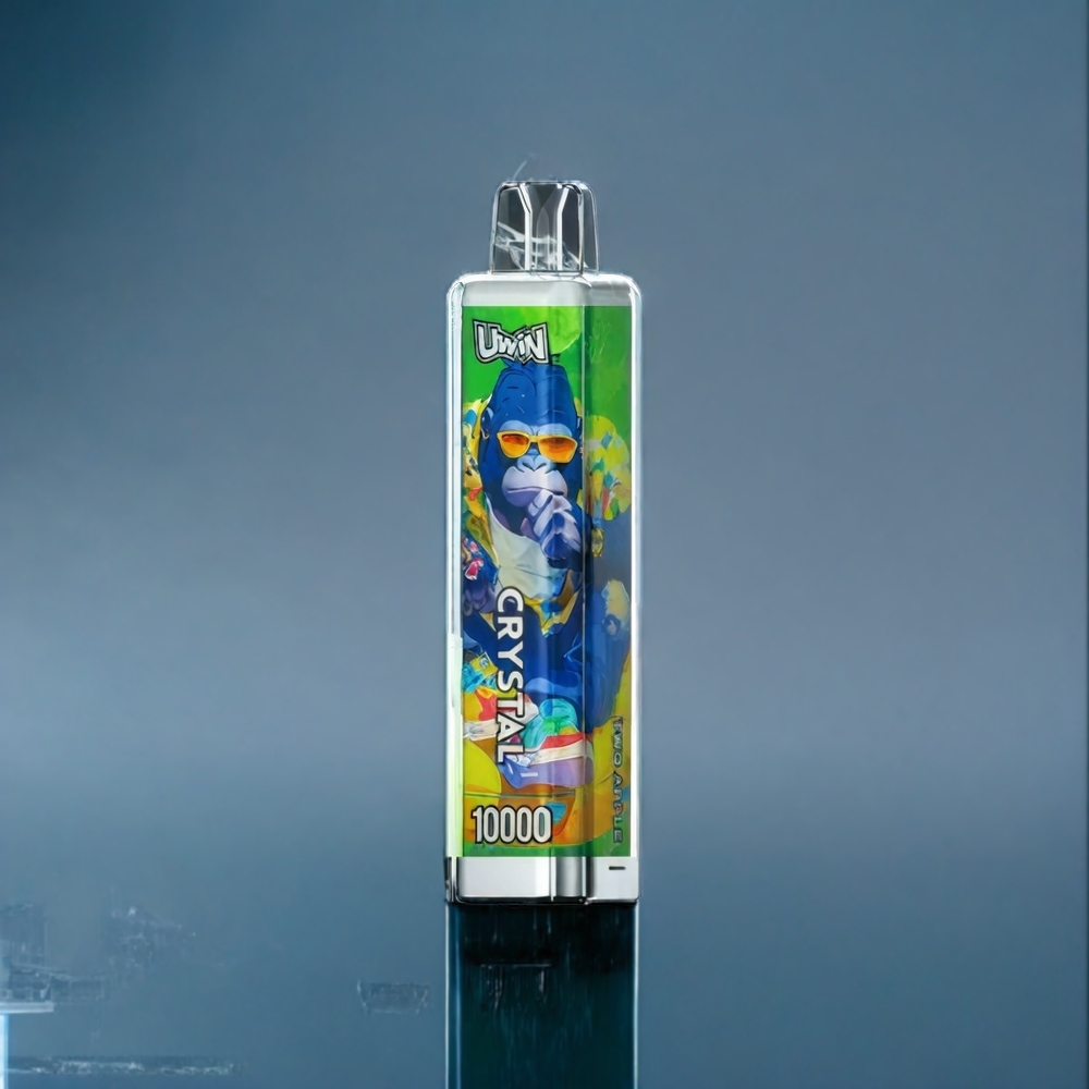 Två Äpple UWIN Crystal 10000 Puffar Sverige Grossist RGB Ljus