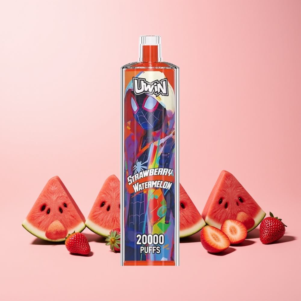 Uwin Shisha Crystal 20000 Puffs Mesh Coil Type-C 650 mAh Sverige Grossist Jordgubb Vattenmelon