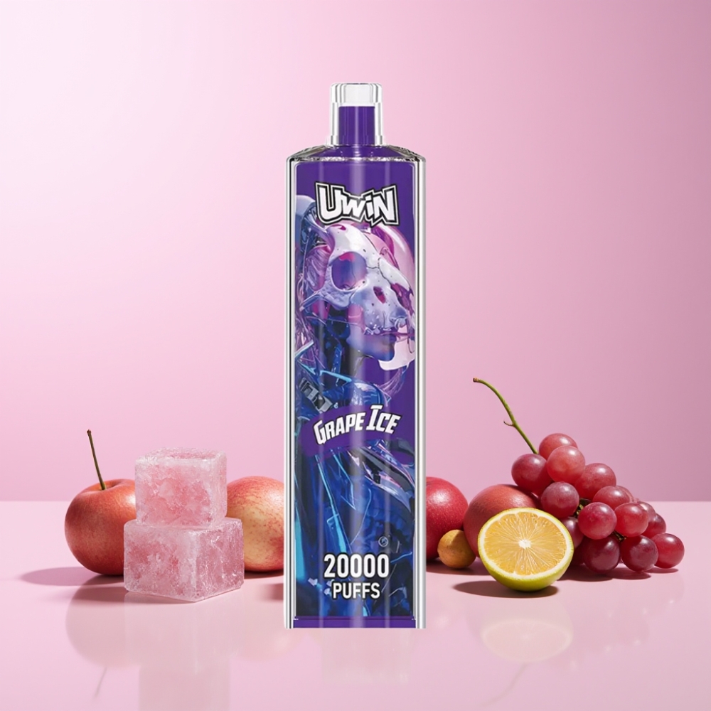 Uwin Shisha Crystal 20000 Puffs Type-C Mesh Coil 22ml 650 mAh Sverige Grossist Druvis Is