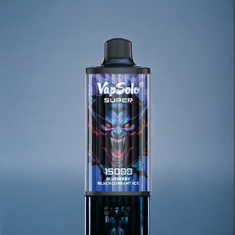 Blåbär Svartvinbär Is Vapsolo Super 850mAh 40ml Sverige Grossist 15000 Puffar Typ-C