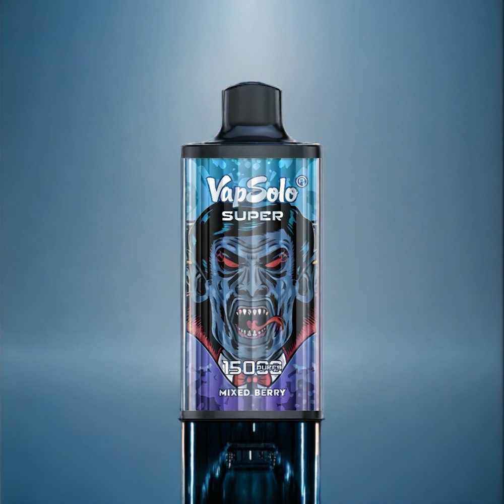 Blandade Bär Vapsolo Super 15000 Puffar 40ml 850mah Mesh Coil Type-C Sverige Grossist