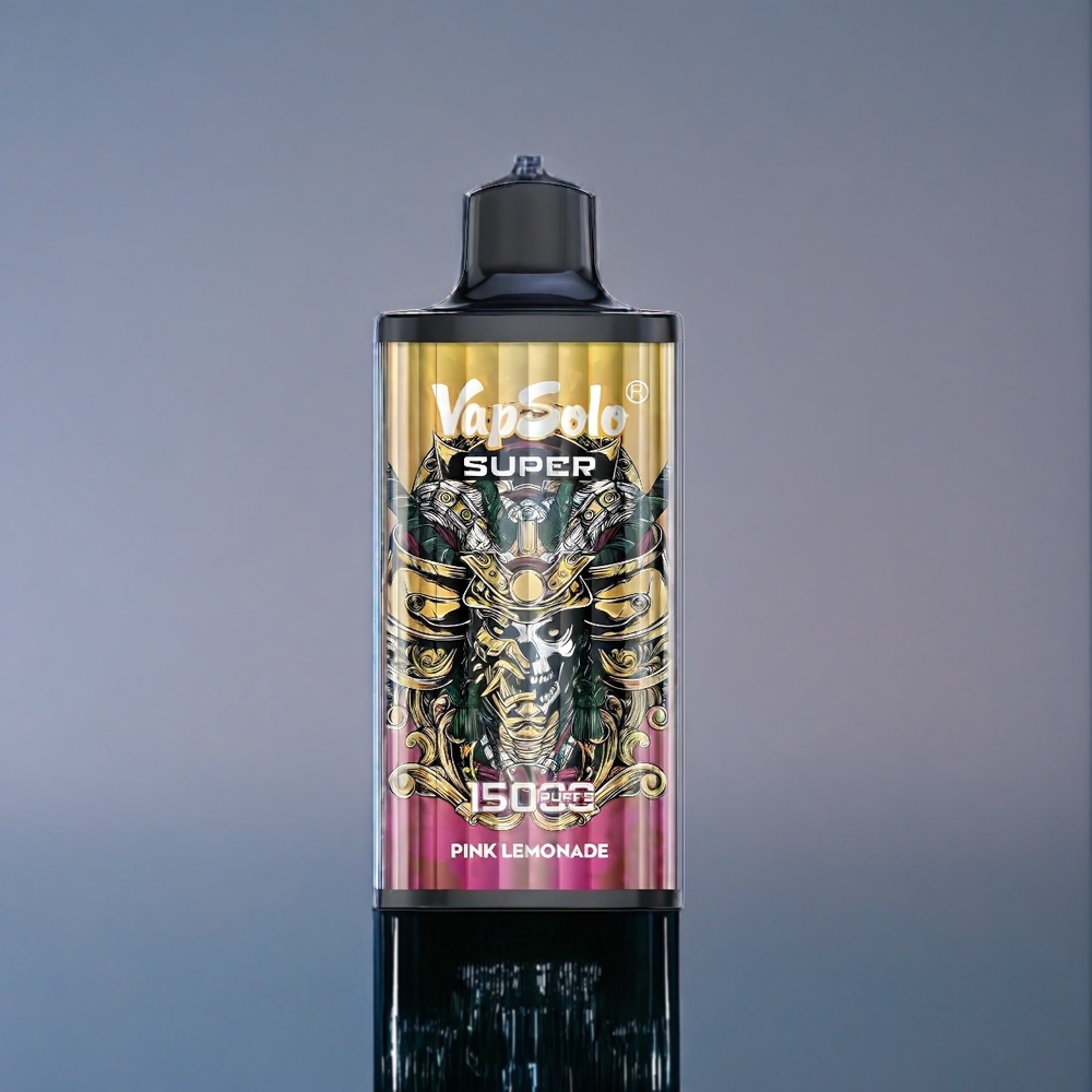 Super Rosa Citron Vapsolo Super 15000 Puffar 40ml 850mah Mesh Sverige Grossist