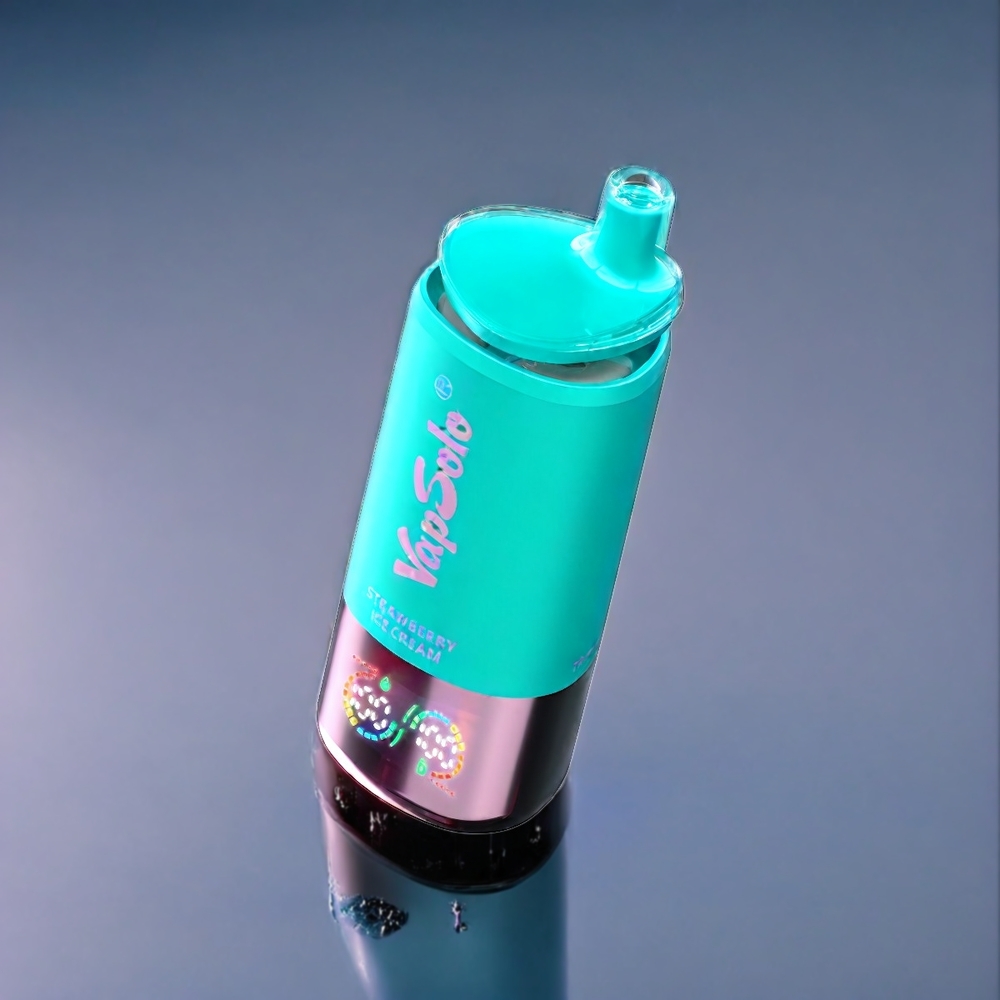 Jordgubb Glass Is VapSolo Tripe 30000 Puffar 40ml 20mg/50mg 3-Tank Typ-C Sverige Grossist