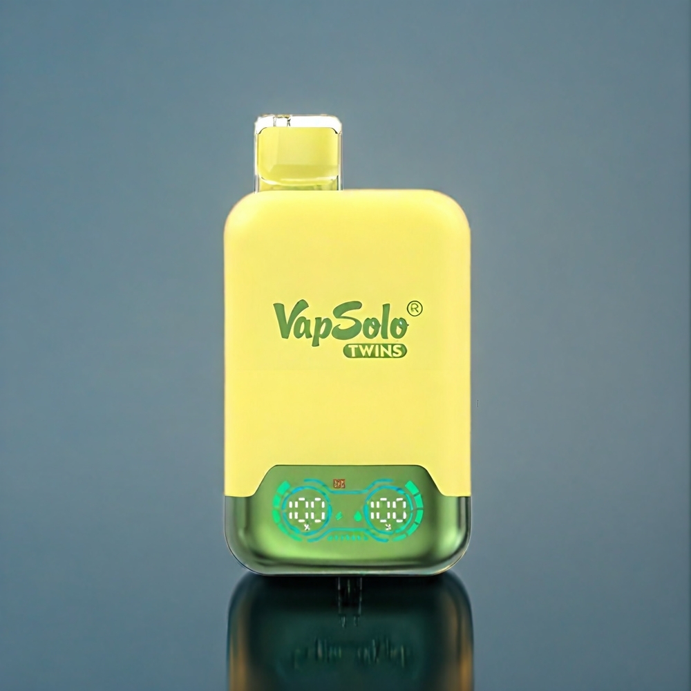 Ananas Kokos & Jordgubb Banan Vapsolo Twins 20000 Puffar 40ml E-Liquid 2 Tankar Type-C Sverige Grossist