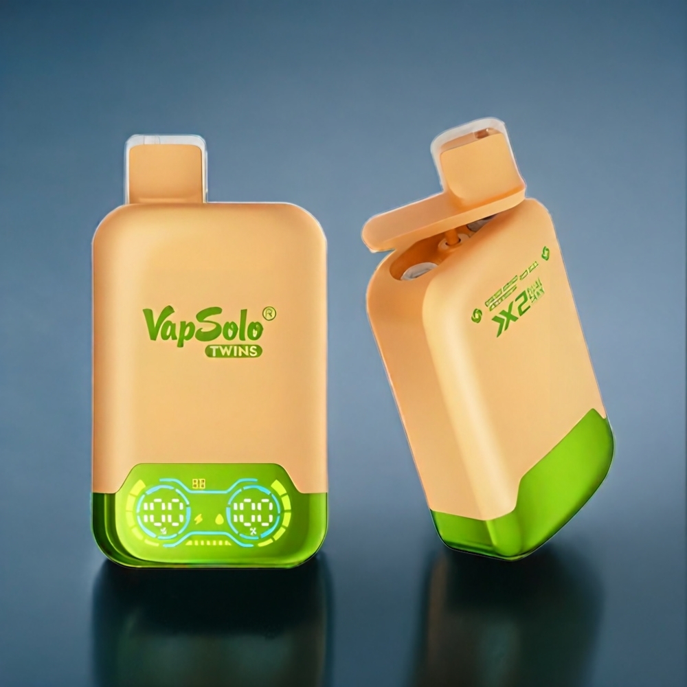Apelsin Mango Vattenmelon & Red Bull Vapsolo Twins 20000 Puffar 40ml 2xTank Type-C Sverige Grossist