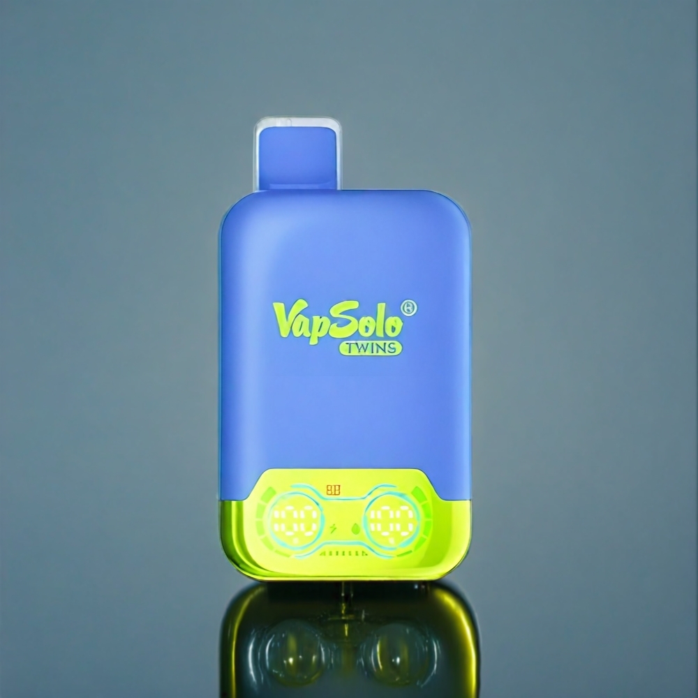 Blå Hallon Lemonad & Citron Lime Vapsolo Twins 20000 Puffar Sverige Grossist 40 ml 20mg/ml 50mg/ml Type-C 2 Tankar