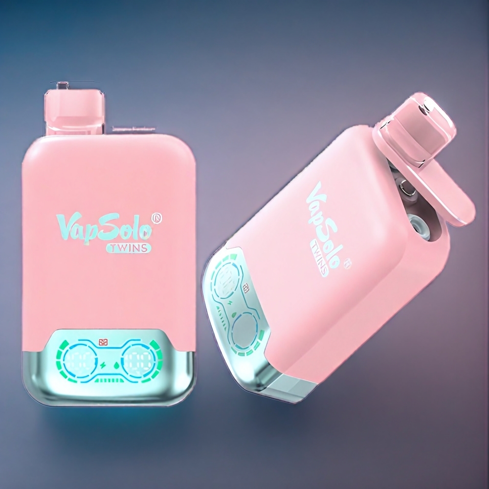 Jordgubb Is & Mango Persika Vattenmelon Vapsolo Twins 20000 Puffar 40 ml 20mg/ml 50mg/ml Type-C 2 Tankar Sverige Grossist