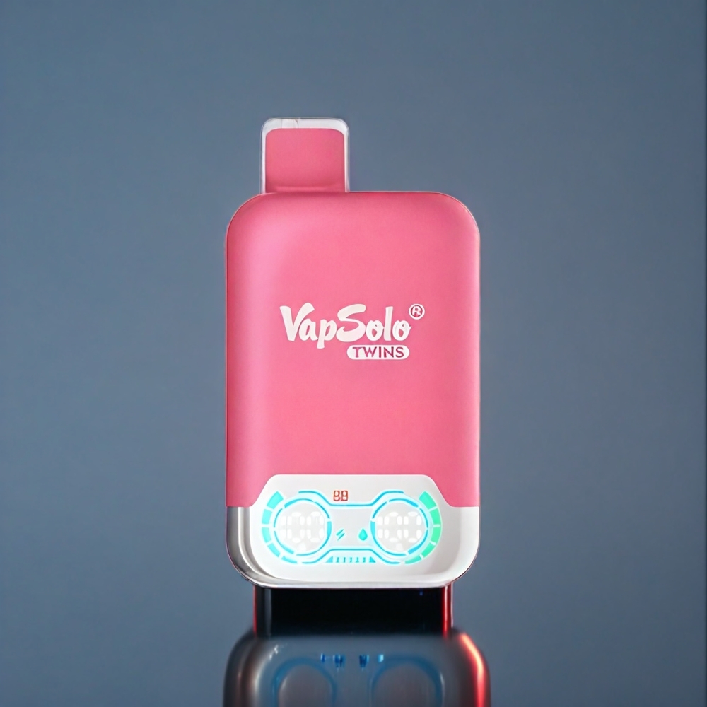 Jordgubb Vattenmelon & Gummy Björn Vapsolo Twins 20000 Puffar 40 ml Sverige Grossist Typ-C 2 Tankar