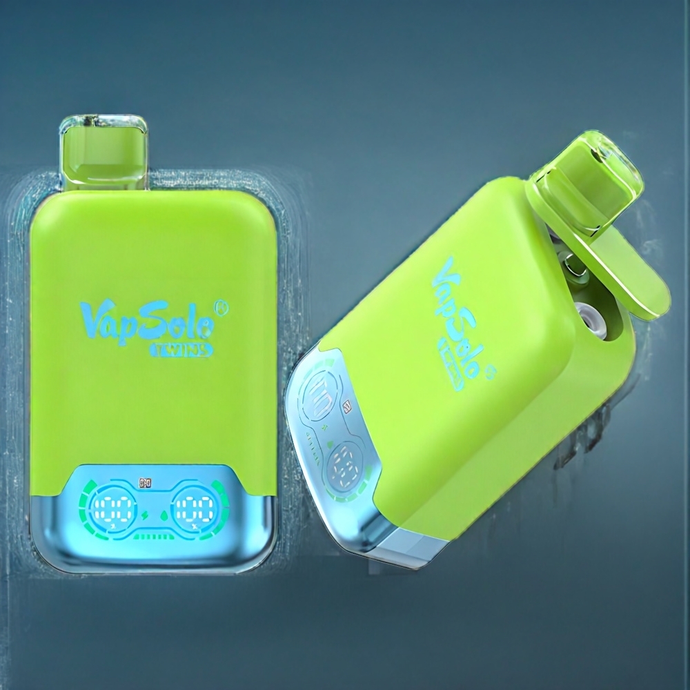 Jordgubbe Kiwi & Jordgubbe Hallon Körsbär Is Vapsolo Twins Sverige Grossist 20000 Puffar 40ml 20mg/ml 50mg/ml 2 Tankar Type-C