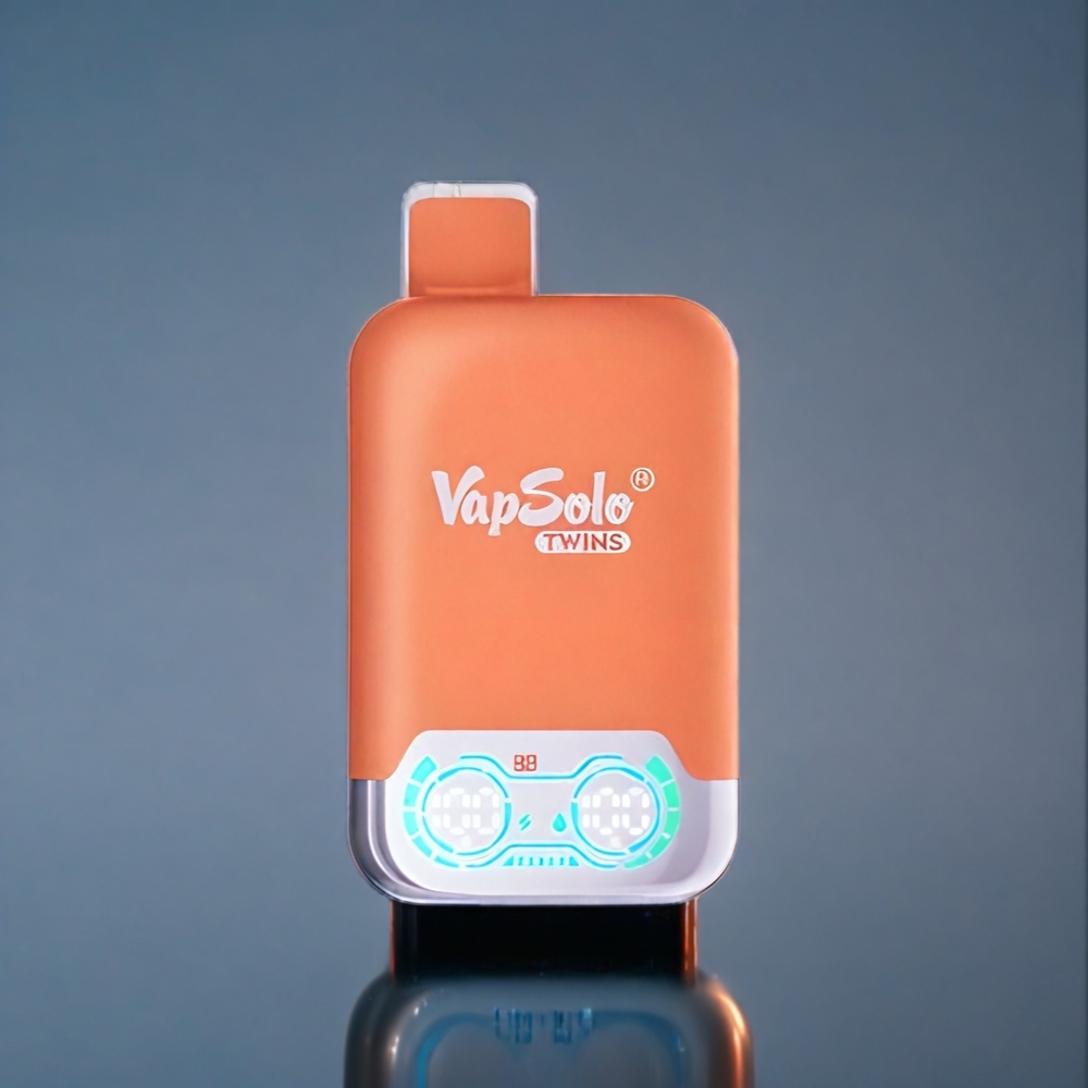 Körsbärskola & Saftig Persika Is Vapsolo Twins Sverige Grossist 20000 Puffar 40 ml 20mg/ml 50mg/ml Typ-C