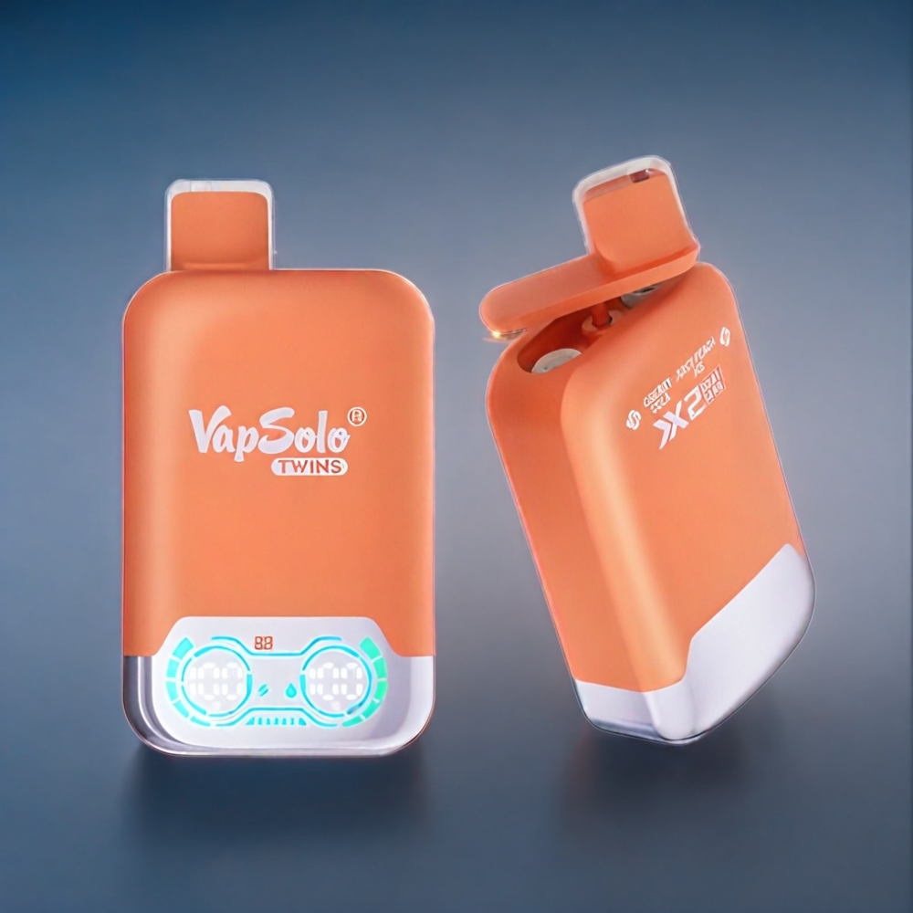 Körsbärskola & Saftig Persika Is Vapsolo Twins Sverige Grossist 20000 Puffar 40 ml 20mg/ml 50mg/ml Typ-C