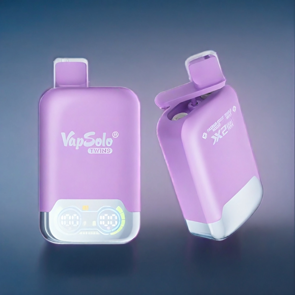 Passionfrukt Mojito & Tredubbel Mint Vapsolo Twins 20000 Puffar 40 ml 20mg/ml 50mg/ml Typ-C Sverige Grossist