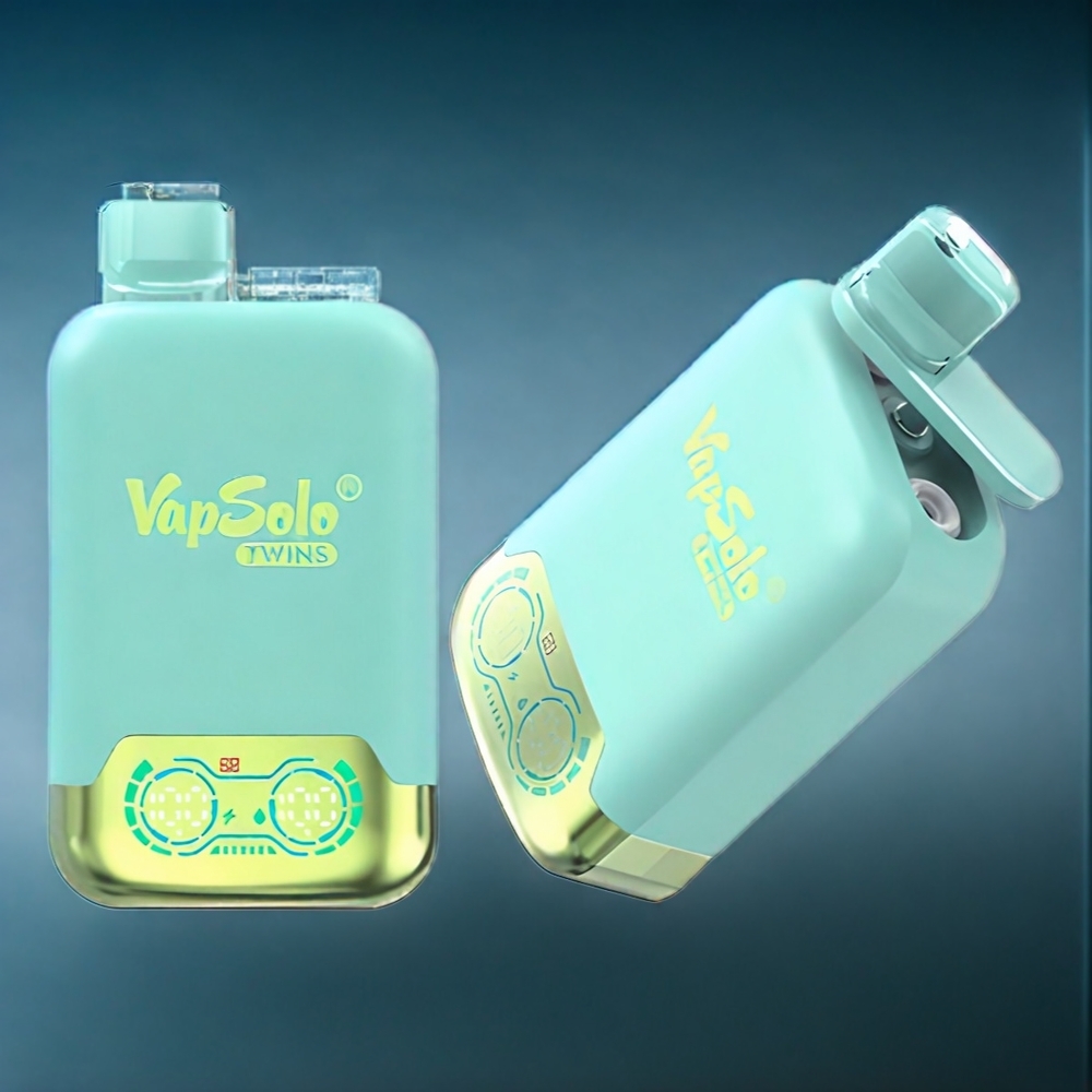 Trippel Melon & Ananas Kokos Vapsolo Twins 20000 Puffar 40 ml 20mg/ml 50mg/ml Typ-C Sverige Grossist