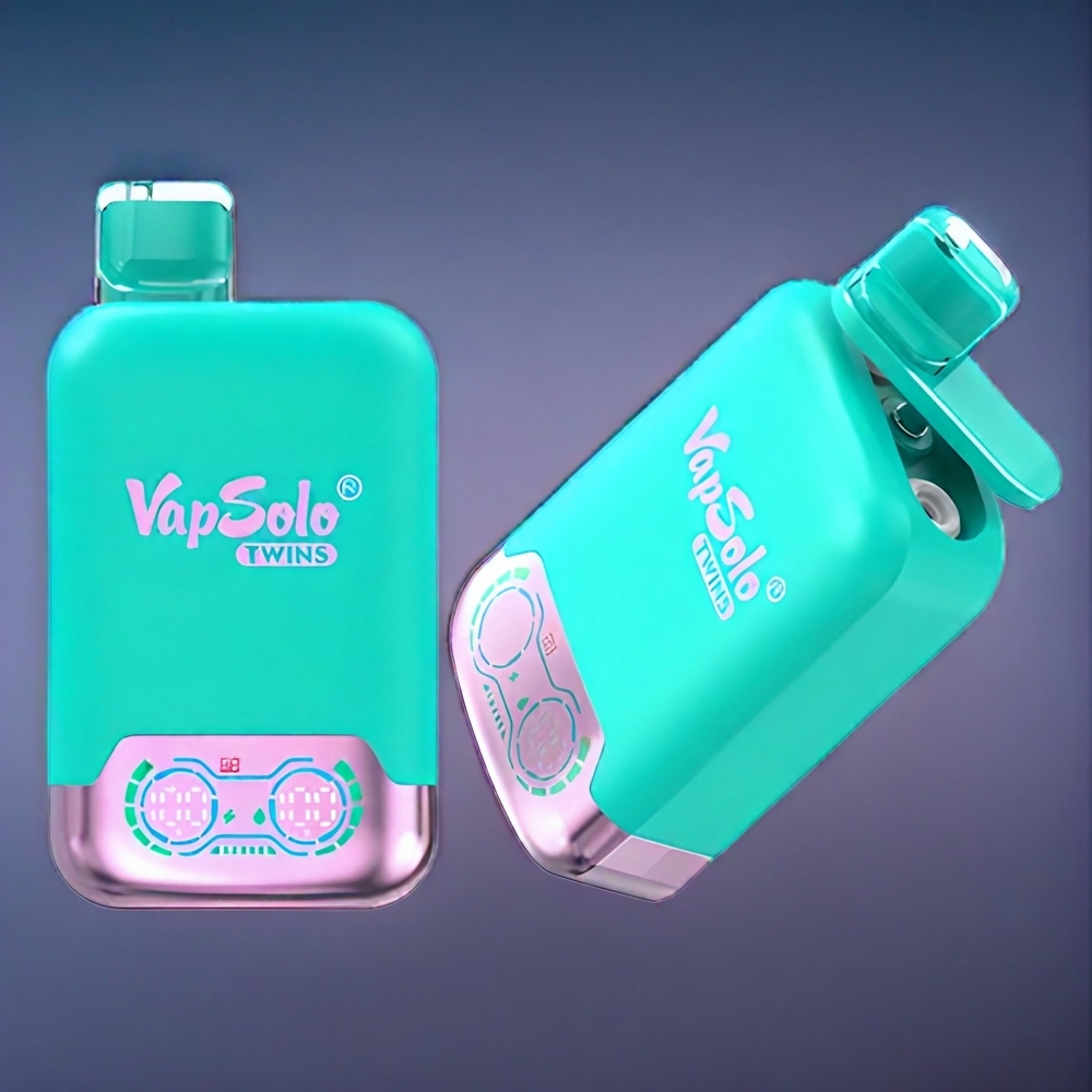 Trippel Melon & Hallon Vattenmelon Vapsolo Twins 20000 Puffar 40 ml 20mg/ml 50mg/ml Type-C 2 Tankar Sverige Grossist