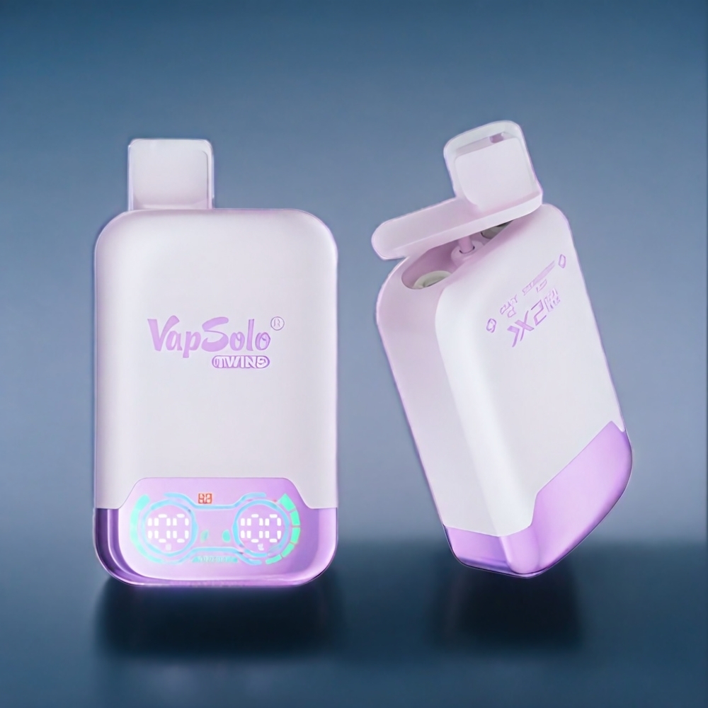 Vinbärs Is & Jordgubbs Kiwi Vapsolo Twins 20000 Puffar 40ml 20mg/50mg 2 Tankar Type-C Sverige Grossist
