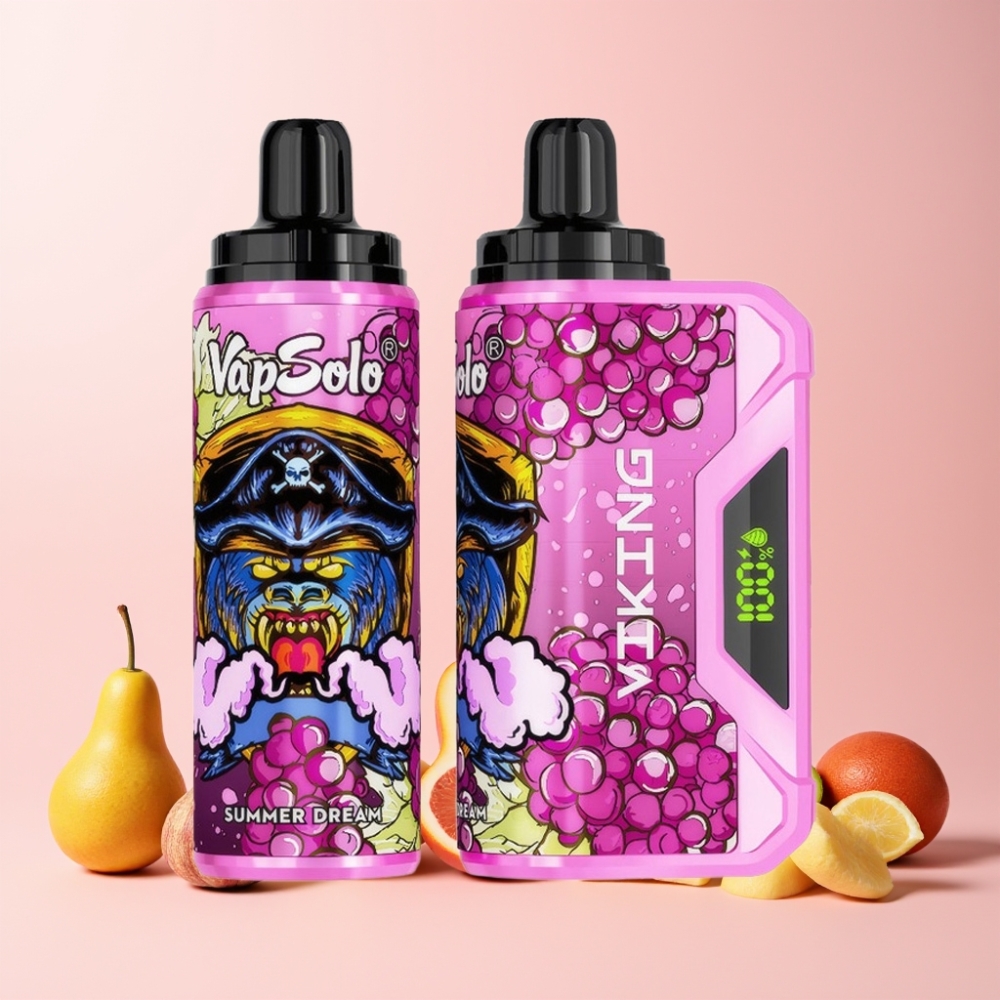 VapSolo VIKING 12000 Puffs 22ml Sverige Grossist Type-C Sommardröm