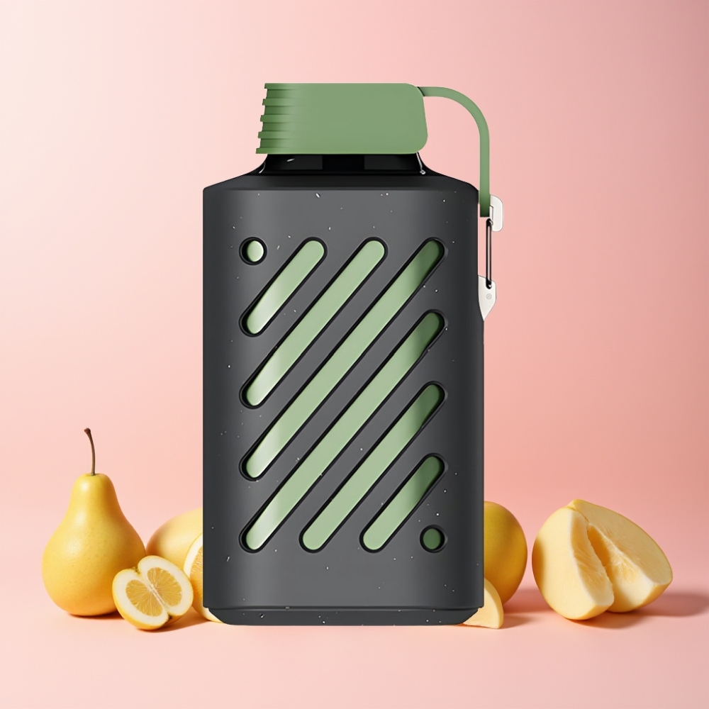 VOZOL GEAR 10000 Svensk Grossist 10000 Puffar Mesh Coil 20 ml E-vätska Syrlig Äpple Is