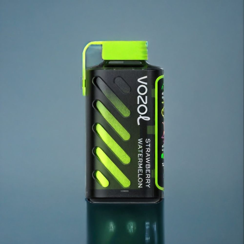 Jordgubbe Vattenmelon VOZOL Gear Power 20000 Puffar S.i.L.C. Tech Dual Mesh Coil Full Skärm Display 20mL 5% Sverige Grossist