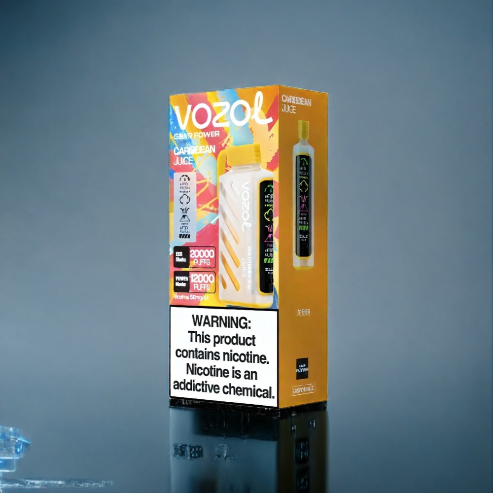 Karibisk Juice VOZOL Gear Power 20000 Puffar S.i.L.C. Tech Dual Mesh Coil 20mL Sverige Grossist