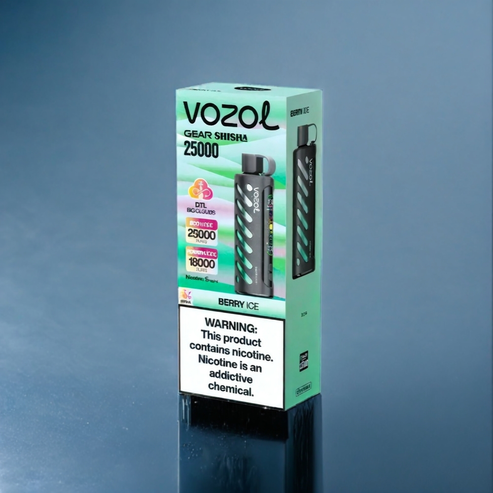 Bär Is VOZOL Gear Shisha 25000 Puffar Dual Mesh Dual Modes 1000mAh 3mg/5mg Sverige Grossist
