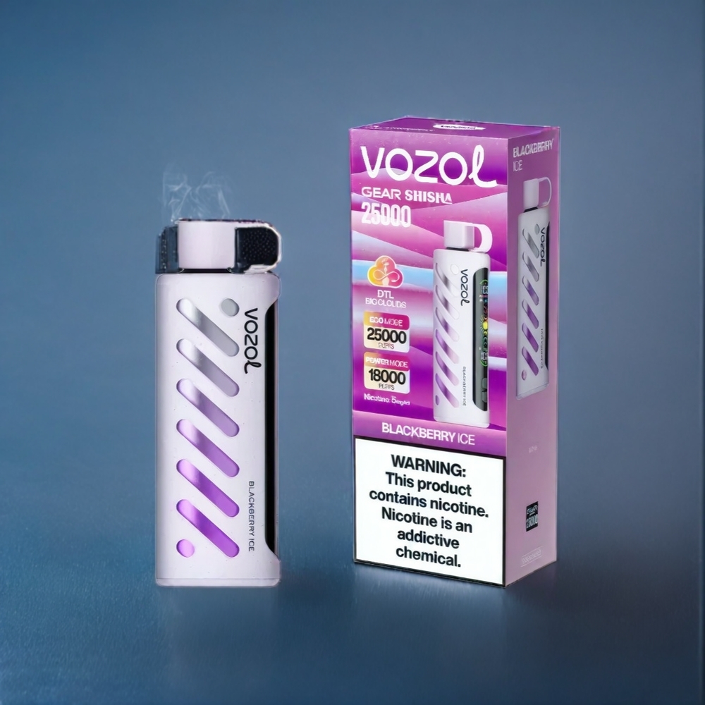 BjörnbärsIs VOZOL Gear Shisha 25000 Puffar Dual Mesh Dual Modes 1000mAh 3mg/ml Sverige Grossist