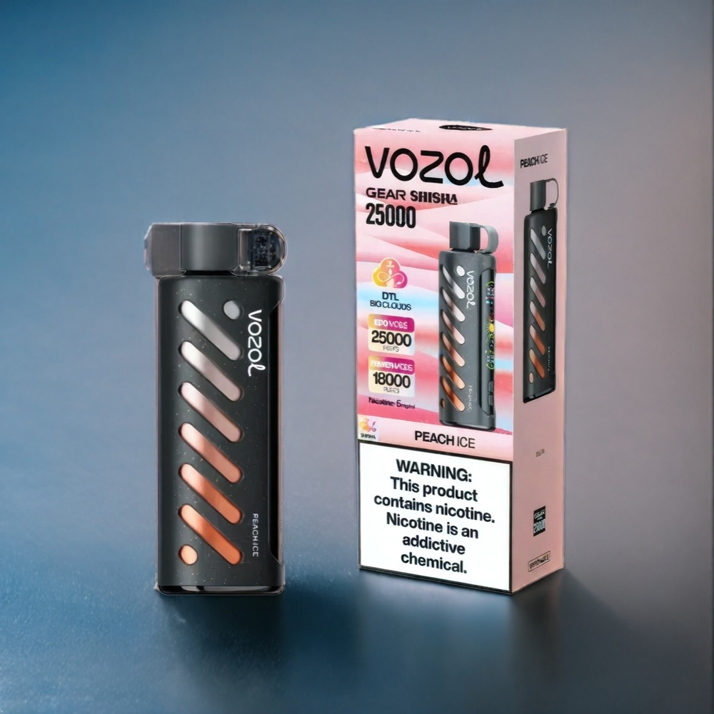 Persik is VOZOL Gear Shisha 25000 Puffar Dual Mesh Sverigegrossist