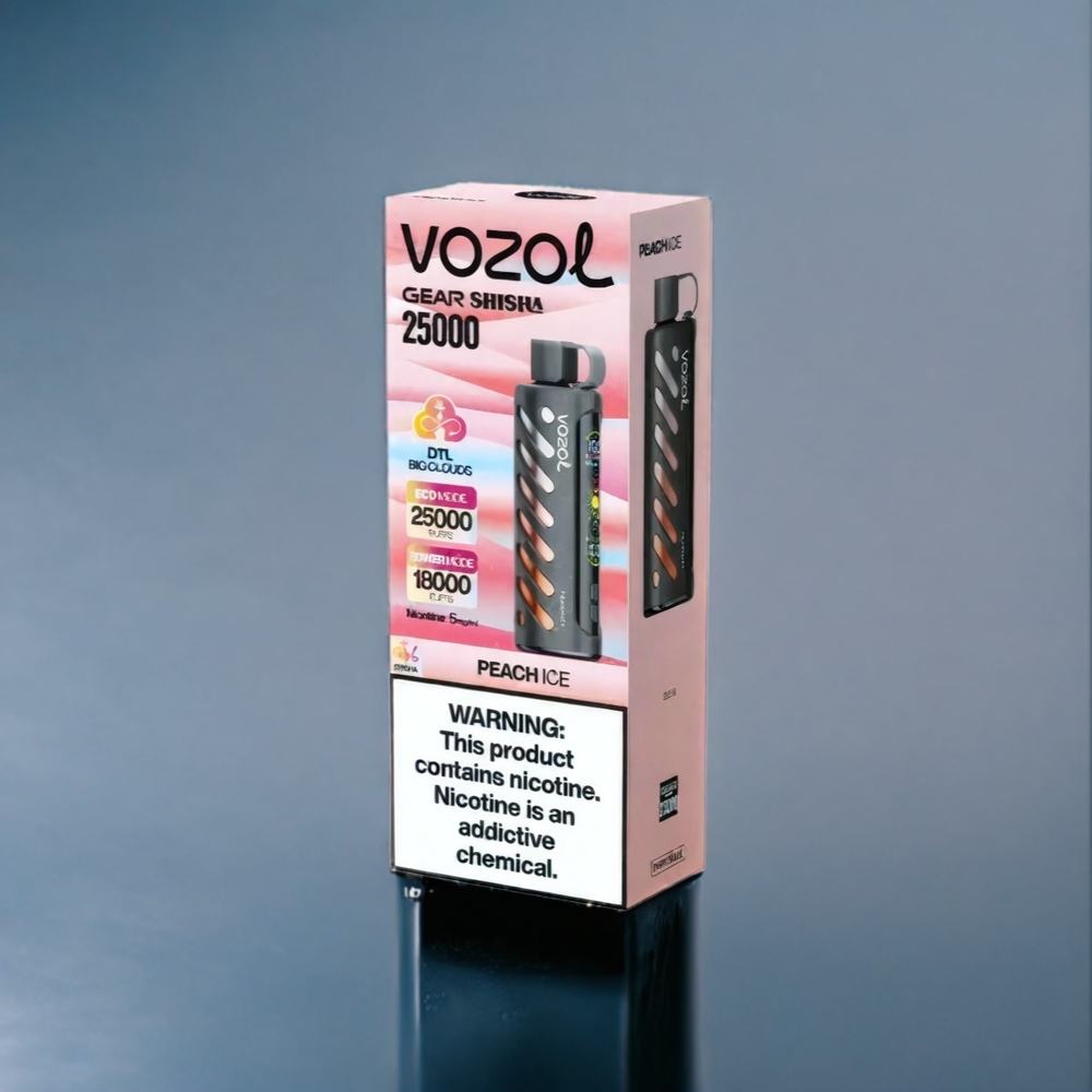 Persik is VOZOL Gear Shisha 25000 Puffar Dual Mesh Sverigegrossist