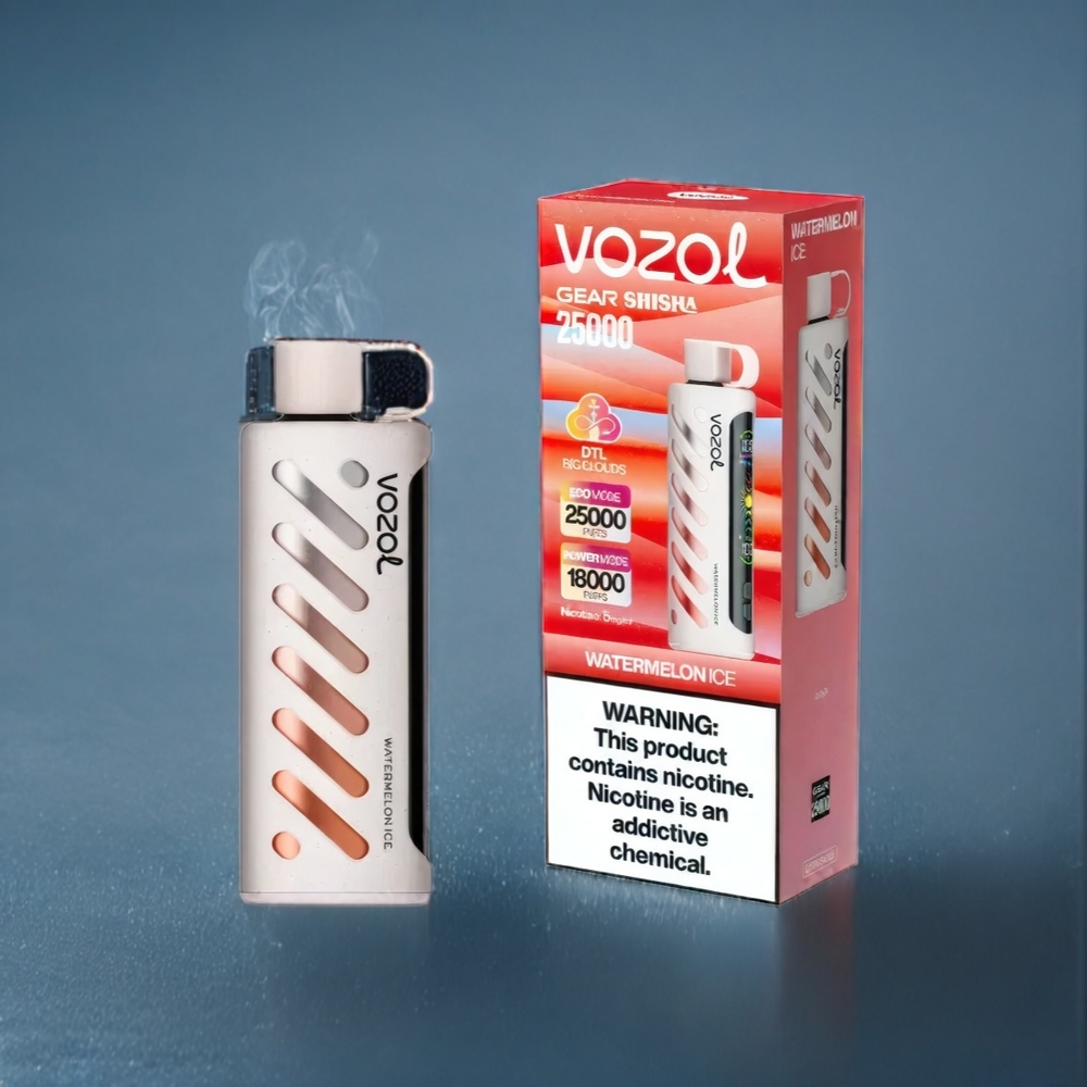 Vattenmelon Is VOZOL Gear Shisha 25000 Puffar Dual Mesh 1000mAh Sverige Grossist