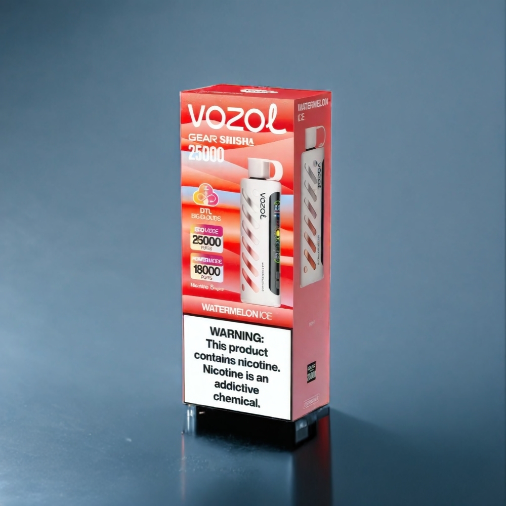 Vattenmelon Is VOZOL Gear Shisha 25000 Puffar Dual Mesh 1000mAh Sverige Grossist